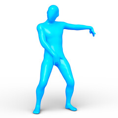 ポーズをとる男性