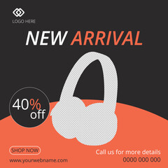 Business promotion and corporate social media banner template