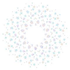 Colorful wreath stars. Vector illustration.	