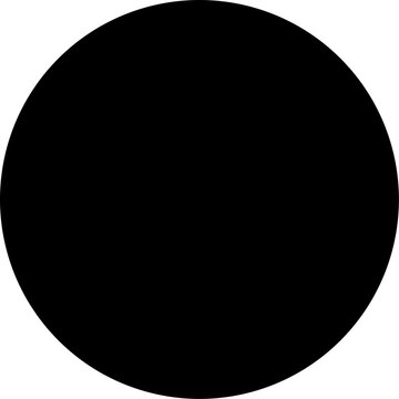 Black solid filled circle icon