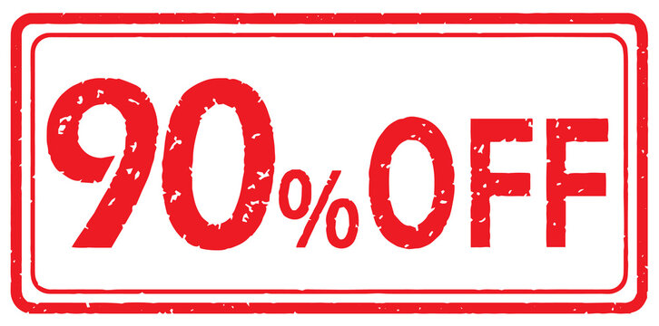 Stamp 90% Off, Sale PNG