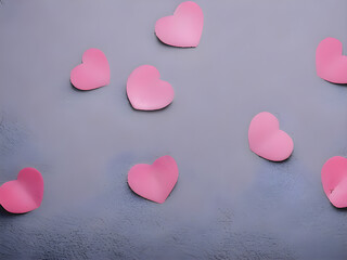 Fototapeta premium pink and white hearts