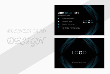 creative business card template. Modern Business Card - Creative and Clean Business Card Template.  luxury clean business card. Modern Business Card.