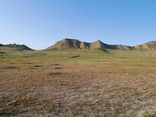 Prairie Dog Town in Theodore Roosevelt National Park. North Dakota, USA.