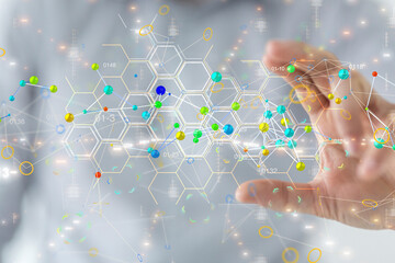 Business intelligence analyst dashboard on virtual - connection
