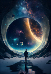 planet in a galaxy, fantastic universe,