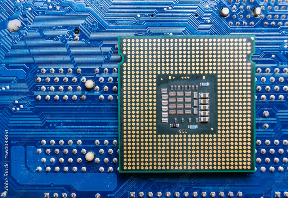 Poster computer board with processor concept technology