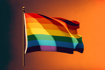 LGBTQ flag. Generative Ai. 