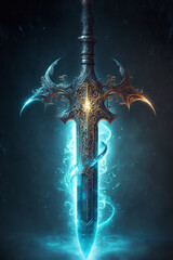 Generative Ai of a fantasy sword