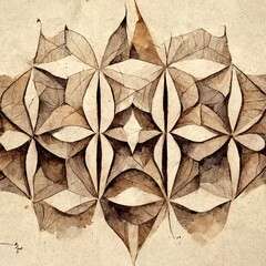 Abstract shape geometric background paper illustration Generative AI