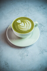 matcha with white background