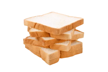 Vlies Fototapete Bäckerei Sliced bread isolated on transparent background. PNG