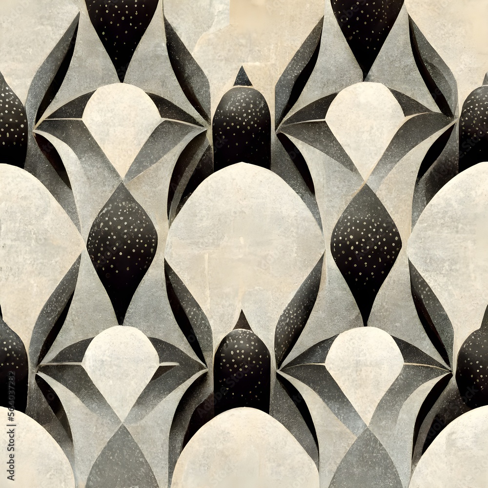 art deco escher mathematical wallpaper pattern 