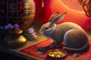 Year of the Rabbit Illustration