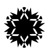 Graphic Snow Flake Icon

