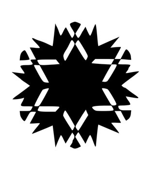 Graphic Snow Flake Icon

