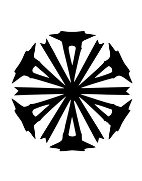 Graphic Snow Flake Icon