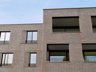 Modern and new apartment house in Europe.