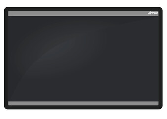 Black lcd tablet. vector illustration