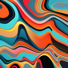 abstract background with colorful waves 6