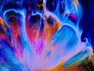 Obraz premium Abstract blurred colorful background. Bright colors. Smooth lines.