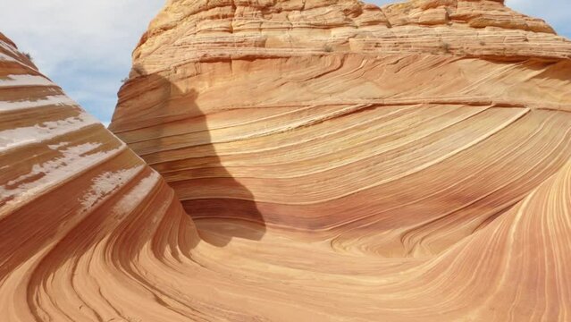 The Wave at Coyote Buttes point of interest in Arizona USA 