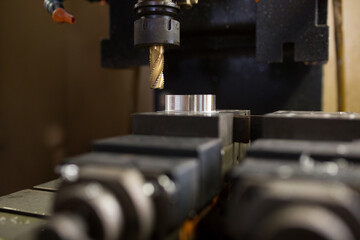 Parts processing at machining center