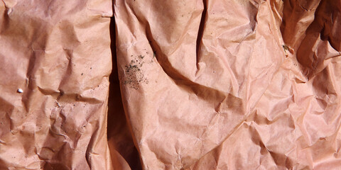 Close-up view of old packing paper