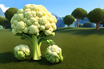 A cauliflower. Generative AI