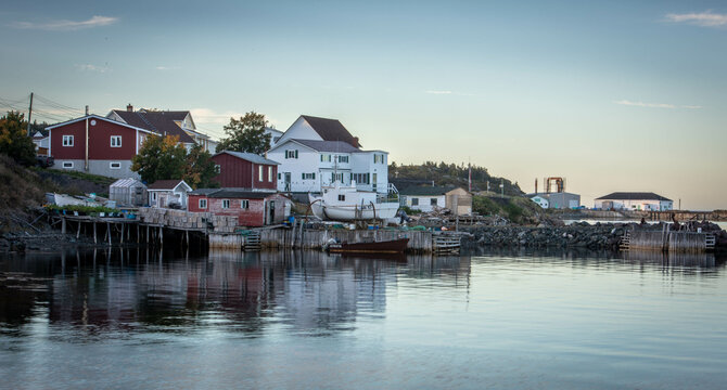 fishing village on the coast of Twillingate Newfoundland