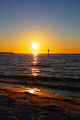 Fototapeta na wymiar Magnificent sunset view on the Gulf of Mexico, Florida, USA