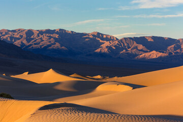 Naklejka na ściany i meble Mesquite Flat Sand Dunes, Death Valley National Park, California