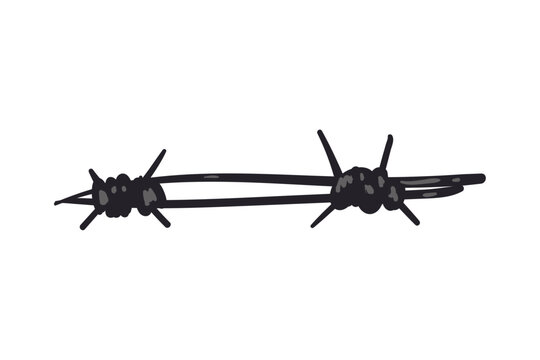 flat barbed wire image