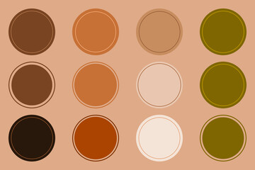 blank Circles frame set