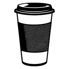 Takeaway coffee cup illustration