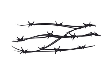 flat black wire fence