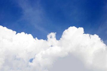 Blue sky with white clouds
