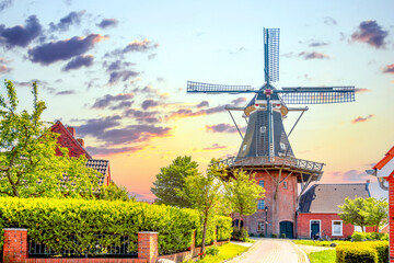 Mühle, Rysum, Deutschland 