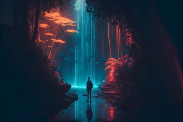 fantasia en una noche en un bosque 