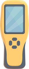 Gas detector pipe icon cartoon vector. Monitor equipment. Digital device