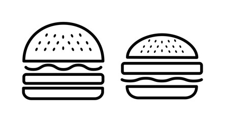 Burger icon vector illustration. burger sign and symbol. hamburger