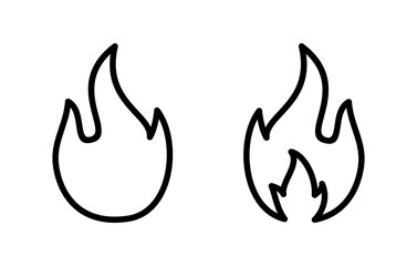 Fire icon vector illustration. fire sign and symbol