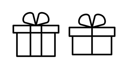 Gift icon vector illustration. gift sign and symbol. birthday gift