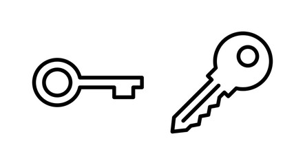 Key icon vector illustration. Key sign and symbol.