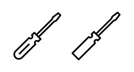 Screwdriver icon vector illustration. tools sign and symbol