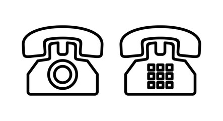 Telephone icon vector illustration. phone sign and symbol