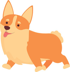 Corgi dog icon cartoon vector. Cute pet. Canine animal