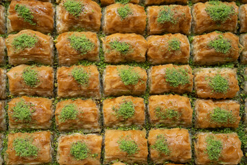 Turkish Baklava and Kadayif Dessert Photo, Grand Bazaar (Kapalicarsi) Eminonu, Fatih Istanbul, Turkey