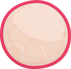 Half radish icon cartoon vector. Food plant. Healthy diet