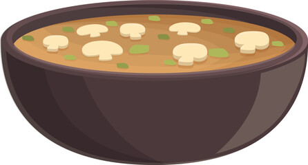 Soup meal icon cartoon vector. Food dish. Hot meat